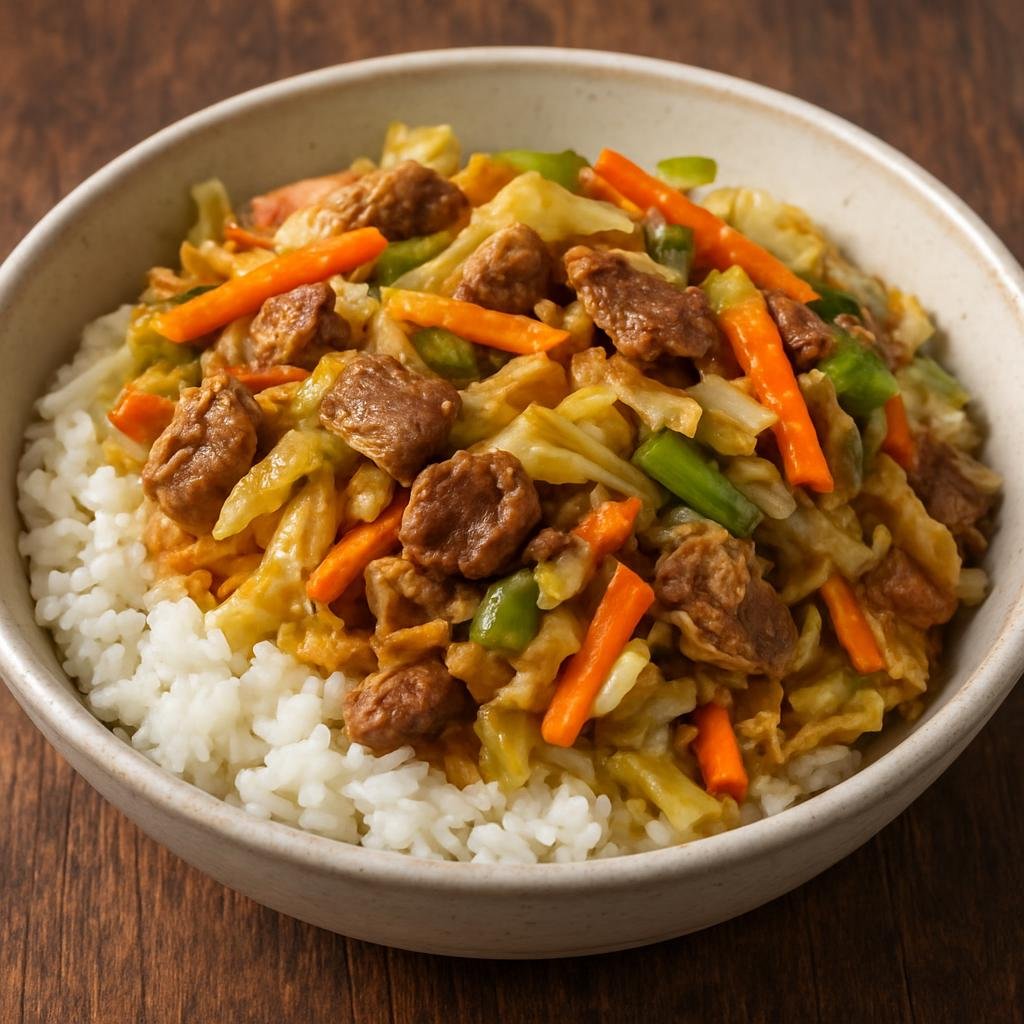 Entree: Samoa – Sapasui (Vermicelli stir-fry with beef and vegetables) recipe
