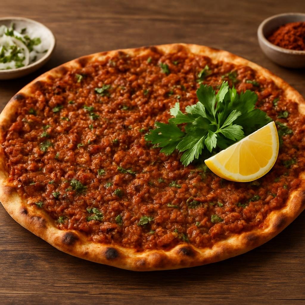 Entree: Türkiye – Lahmacun (Turkish minced-meat flatbread) recipe