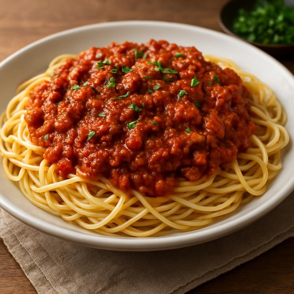 Entree: Uruguay – Pasta con Tuco (Pasta with meat sauce) recipe