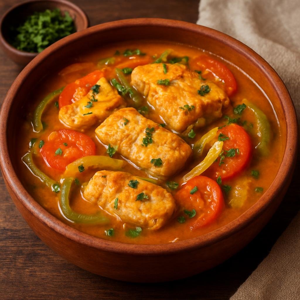 Entree: Brazil – Amazonas – Moqueca de Pirarucu (Pirarucu fish stew) recipe