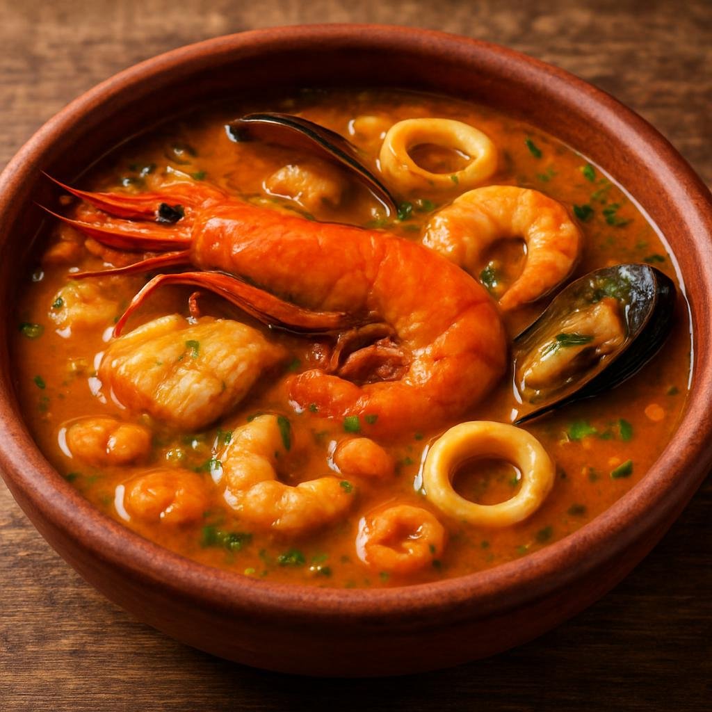 Entree: Colombia – Amazonian Colombia – Cazuela de Mariscos Amazónica (Amazonian seafood stew) recipe