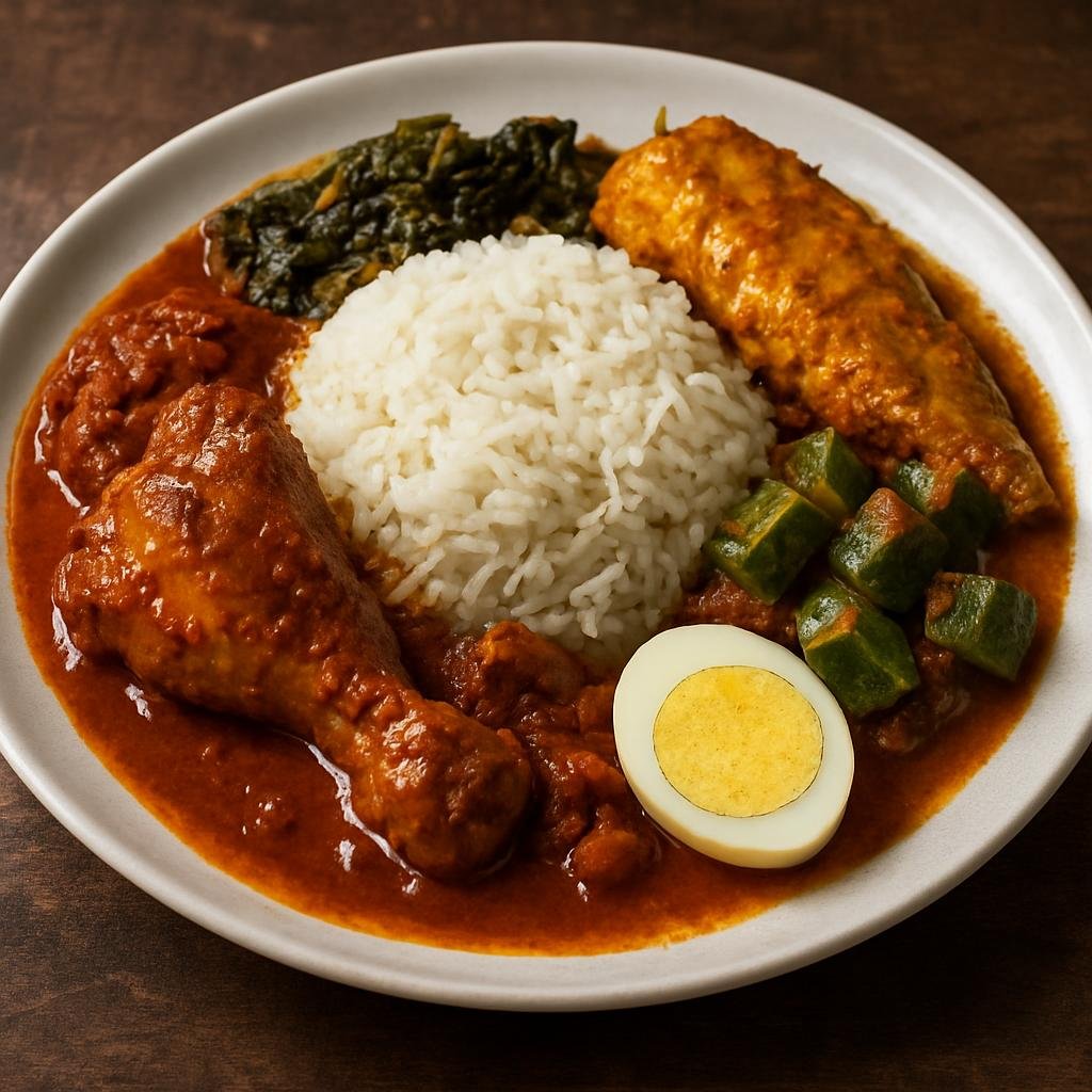 Entree: Malaysia – Kuala Lumpur – Nasi Kandar (Rice with mixed curries) recipe
