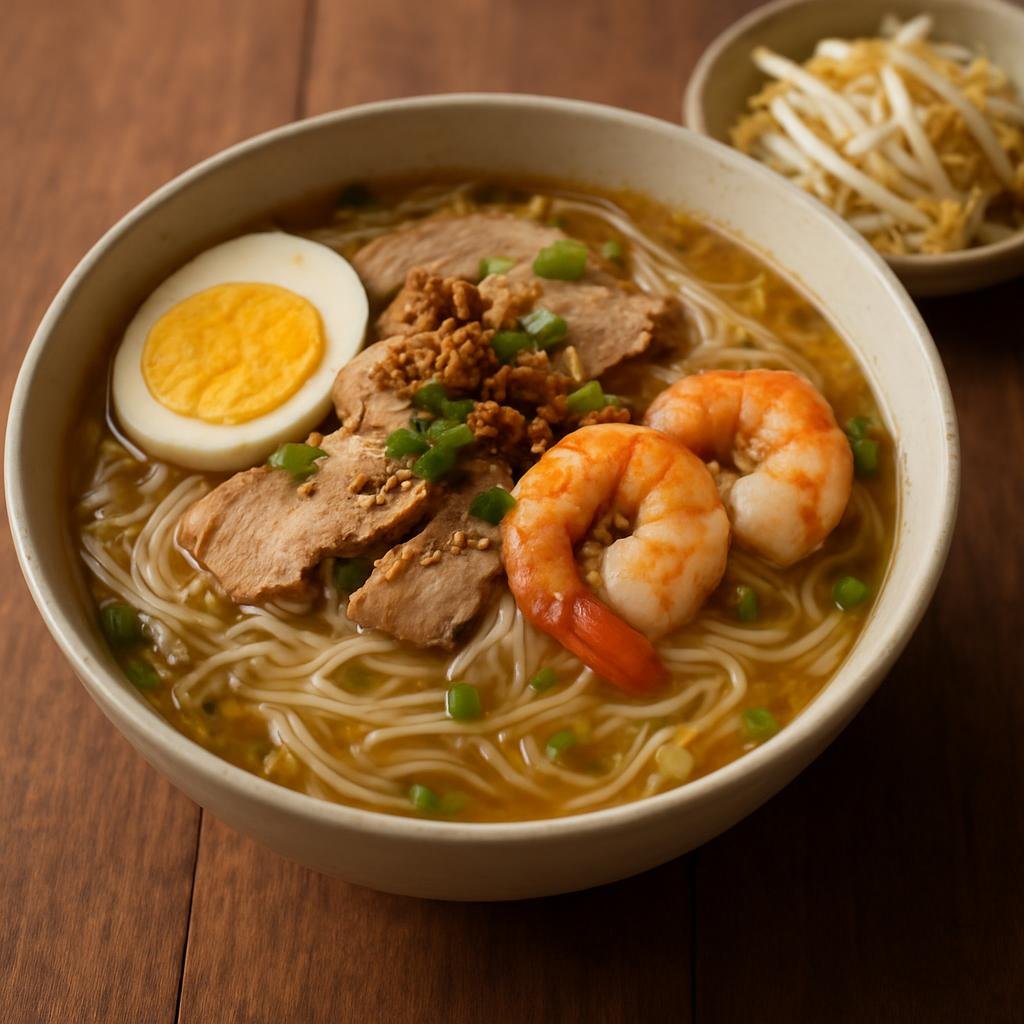 Entree: Cambodia – Central Culinary Region – គុយទាវ Kuy teav - Rice noodle soup (Rice noodle soup) recipe
