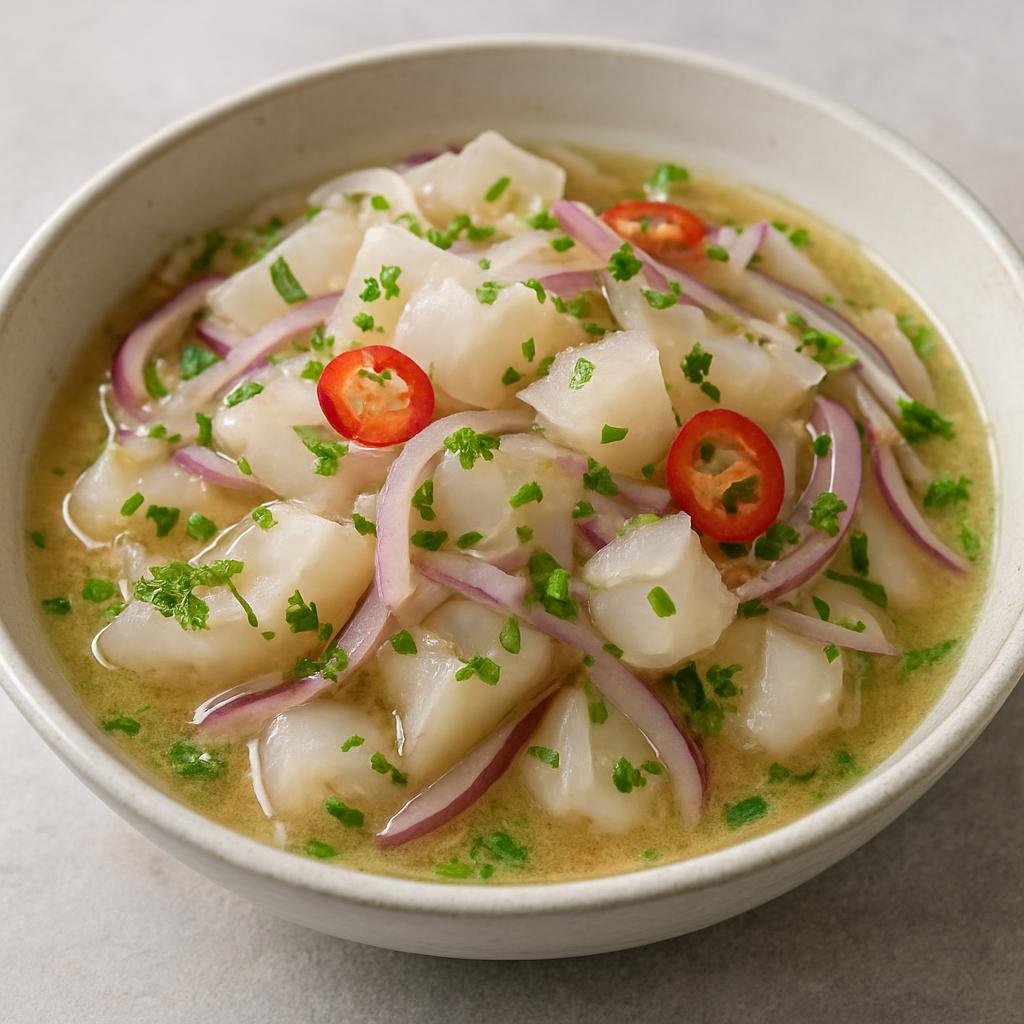 Entree: Antarctica – Central Culinary Region – Snowfish Ceviche recipe
