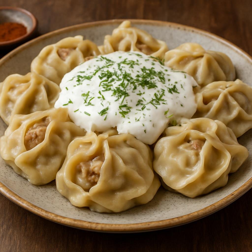 Entree: Kazakhstan – Almaty & Southeast – Манты Manty (Steamed lamb dumplings) recipe