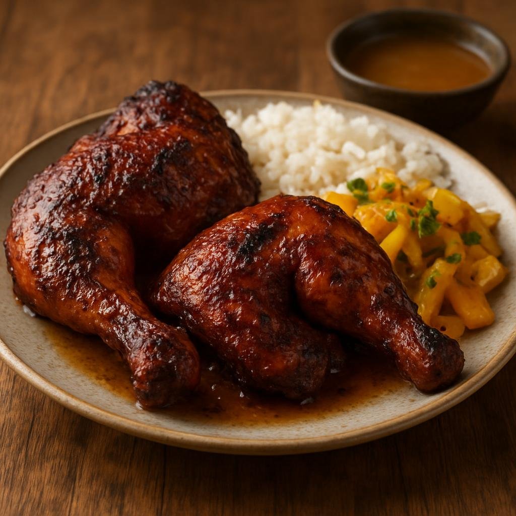 Entree: Martinique – National Cuisine – Poulet Boucané (Martinican smoked and marinated chicken) recipe
