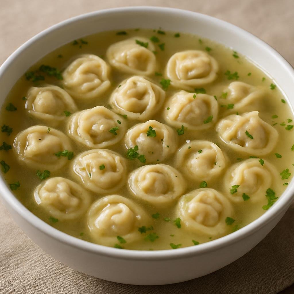 Entree: Azerbaijan – Caspian Azerbaijan – Dushbara (Tiny meat-filled dumplings served in a clear lamb broth) recipe
