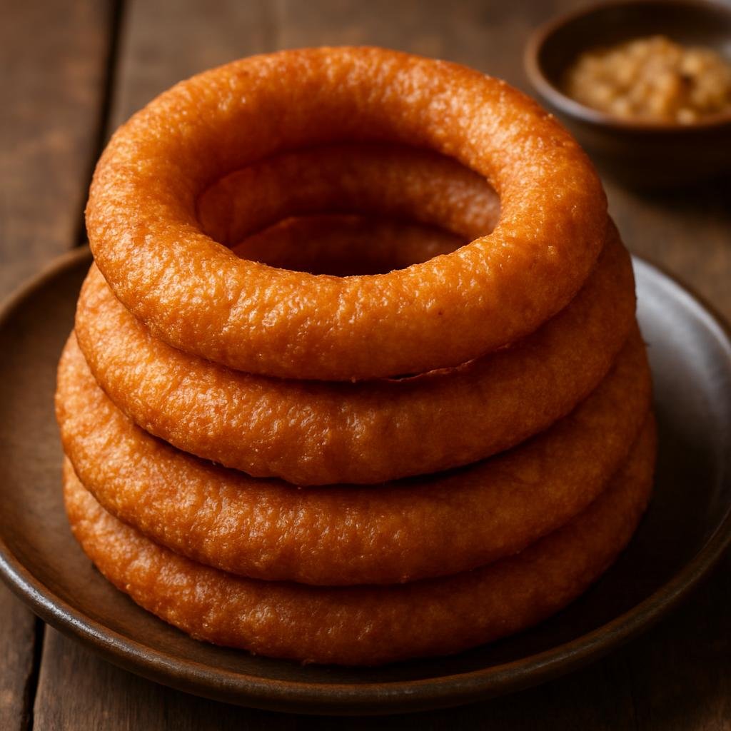 Entree: Nepal – Himalayan Nepal – सेल रोटी ➤ sel roti (Nepalese ring-shaped fried rice bread made from a soaked rice batter) recipe