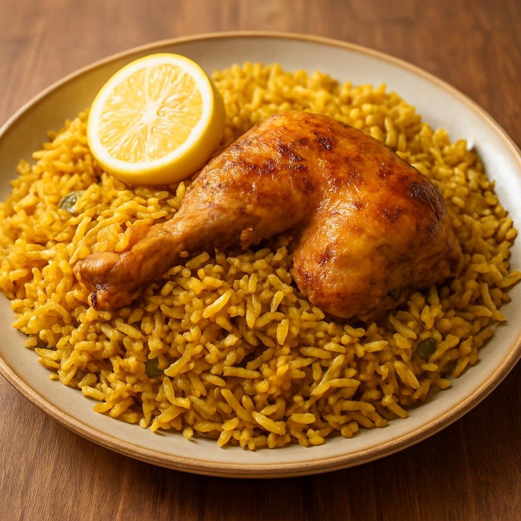 Entree: United Arab Emirates – National Cuisine – مجبوس ➤ Majboos (Spiced rice cooked with chicken or lamb and aromatic Gulf spices) recipe