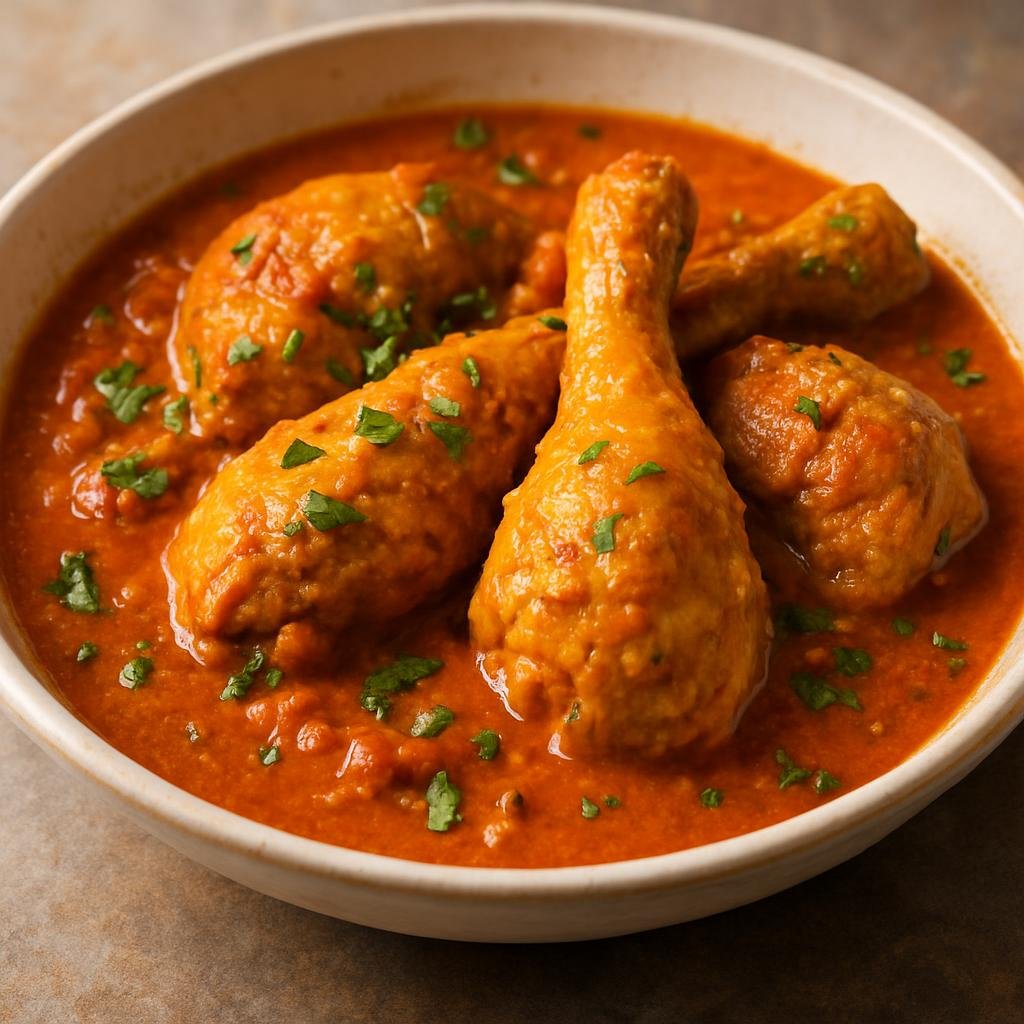 Entree: Gabon – Central Culinary Region – Poulet Moambé (chicken in palm-nut stew) recipe