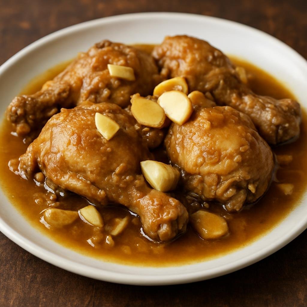 Entree: Madagascar – National Cuisine – Akoho Misy Sakamalao (Malagasy braised chicken scented with fresh ginger and garlic) recipe