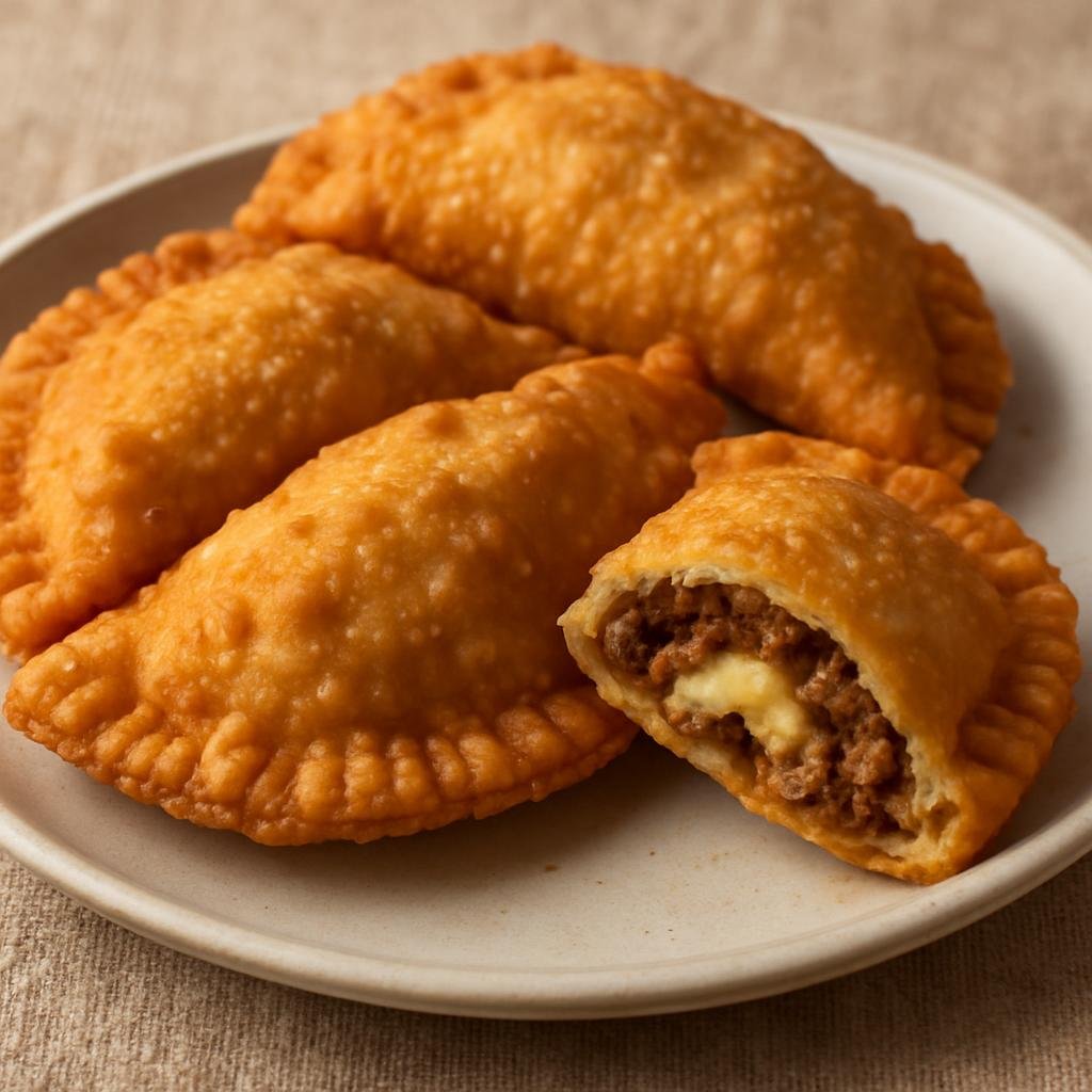 Entree: Aruba – Aruban Pastechi (Crispy fried savory turnover filled with seasoned meat and/or cheese) recipe