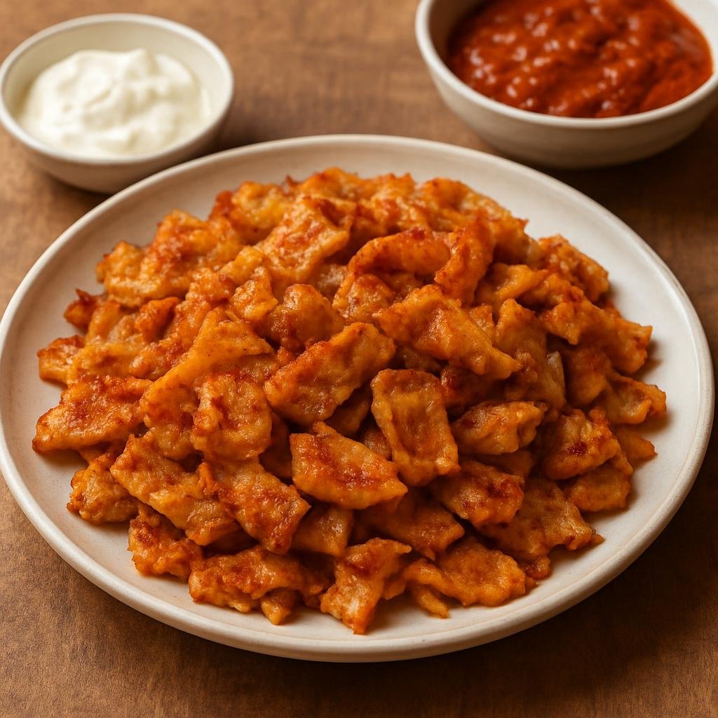 Entree: Eritrea – Central Culinary Region – ክቻ ፍትፍት ➤ Kitcha Fitfit (Torn pan-fried flatbread tossed with spiced clarified butter and berbere, often served with stew or yogurt) recipe