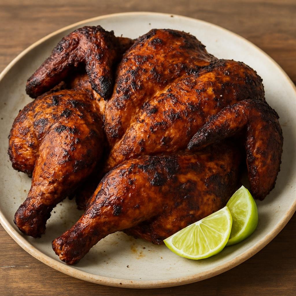 Entree: Saint Barthélemy – Poulet Boucané (Smoked Caribbean-style grilled chicken marinated in citrus, spices, and herbs) recipe