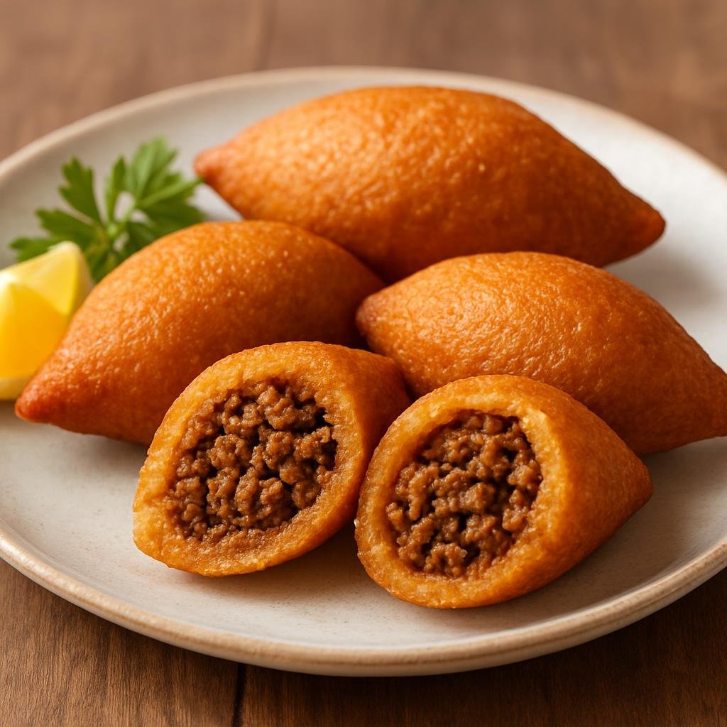 Entree: Turkey – Adana & Cukurova – İçli Köfte (Bulgur shells filled with spiced ground lamb, shaped and deep-fried until crisp) recipe