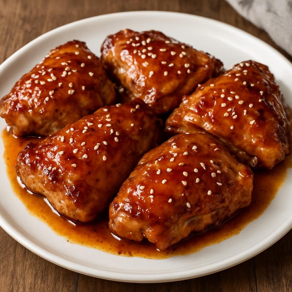 Entree: United States Minor Outlying Islands – Baked Teriyaki Chicken (Oven-baked chicken glazed in a sweet-salty teriyaki sauce) recipe