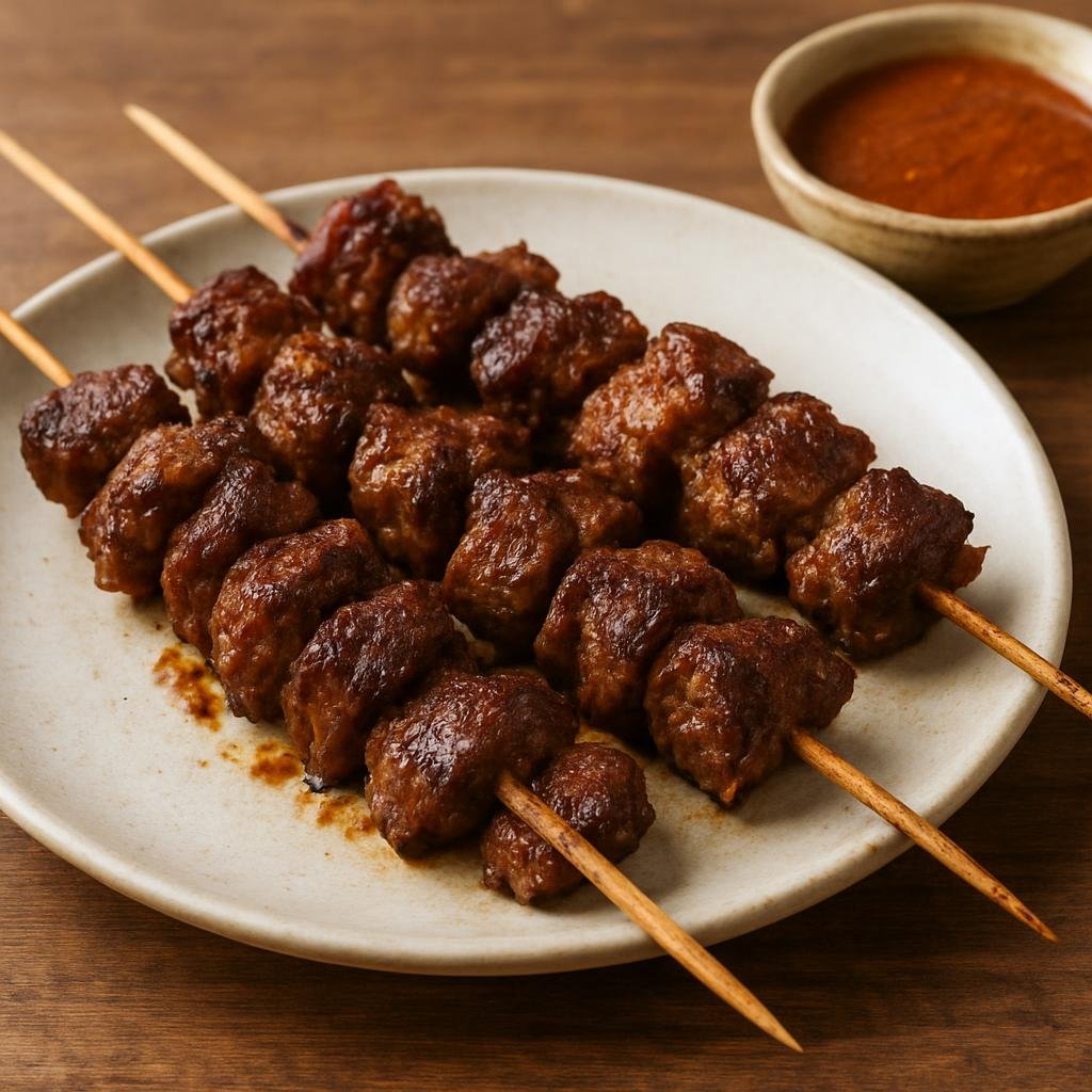 Entree: Madagascar – National Cuisine – Masikita (Grilled Malagasy skewered marinated meat, traditionally made with zebu or beef) recipe