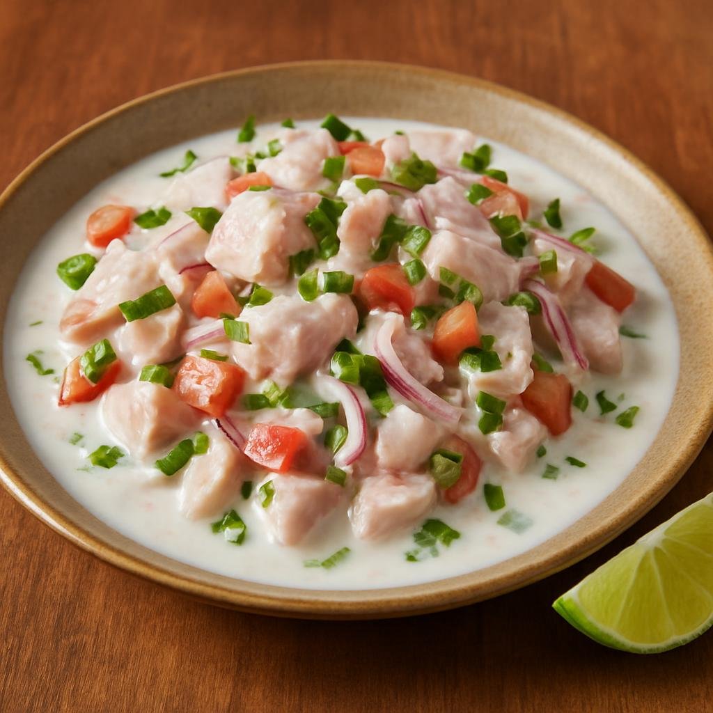 Entree: Solomon Islands – Kokoda (Raw fish marinated in citrus and mixed with coconut cream to make a chilled island-style seafood ceviche) recipe