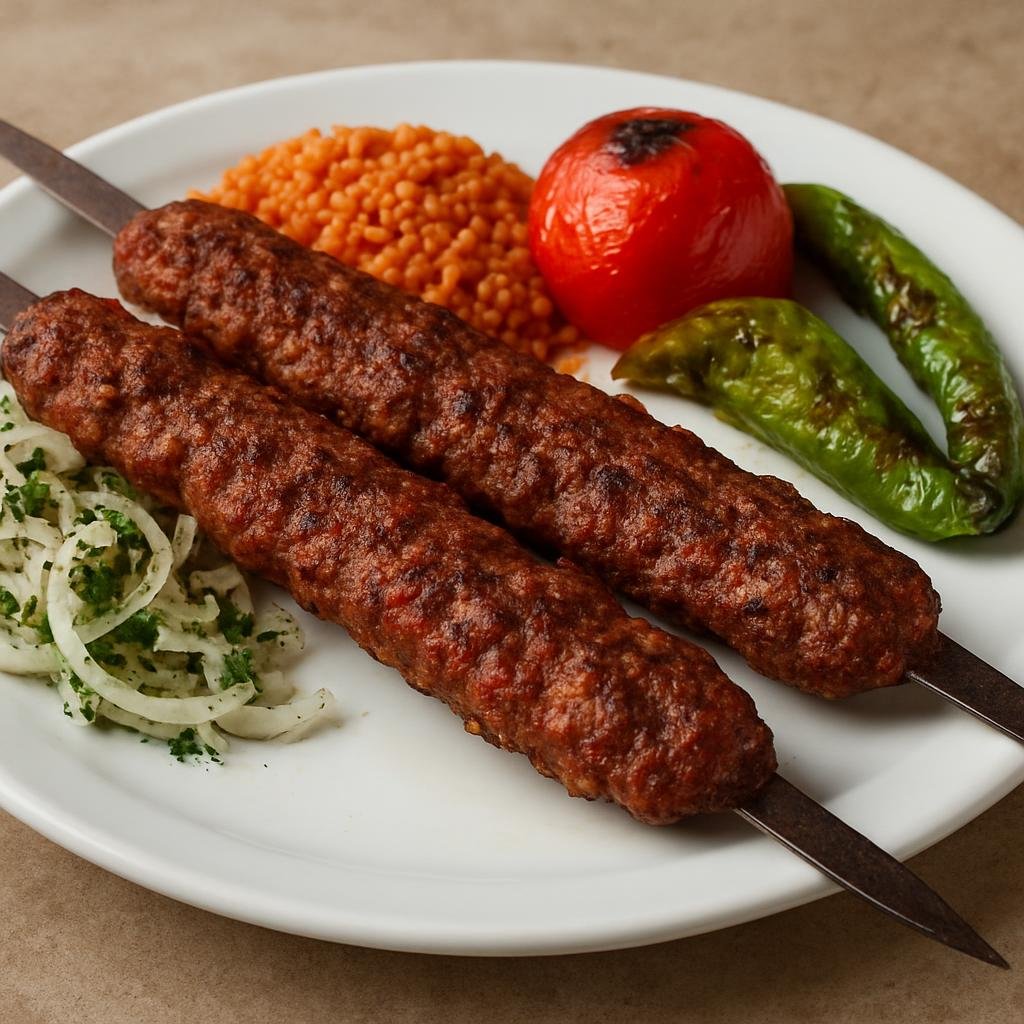 Entree: Türkiye – Adana Kebabı (Spicy hand-minced lamb kebab shaped on long skewers and grilled over charcoal) recipe