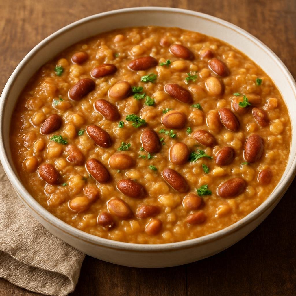 Entree: Burundi – Imvange (Hearty Burundian mixed maize and bean stew enriched with peanut) recipe