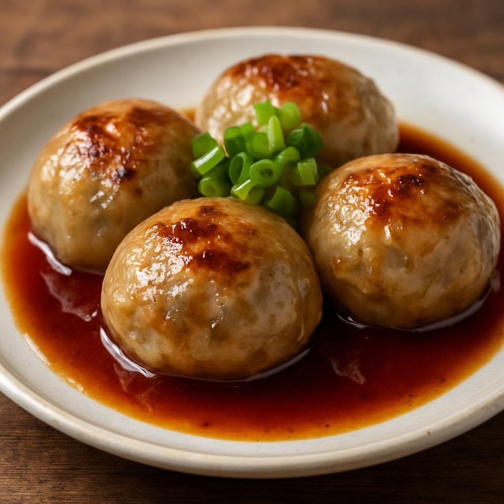 Entree: Taiwan – 肉圓 ➤ rouyuan / ba-wan (A translucent starch-based dumpling filled with seasoned pork and vegetables, steamed and often finished by pan-frying and served with a sweet-savory sauce) recipe
