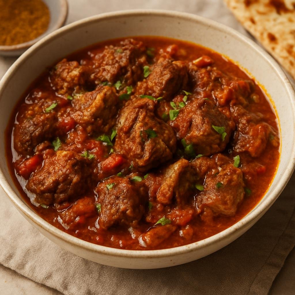 Entree: Yemen – Ogdat (Hearty Yemeni spiced lamb stew braised with tomatoes, warm spices, and aromatics) recipe