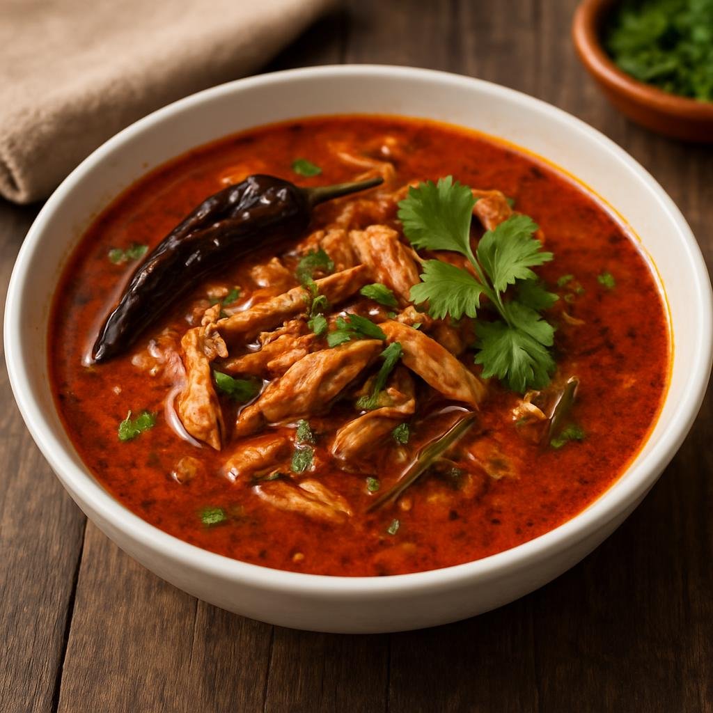 Entree: Guatemala – Northern Culinary Region – Kak'ik (Traditional spicy Mayan turkey soup flavored with annatto, chiles, and local herbs) recipe