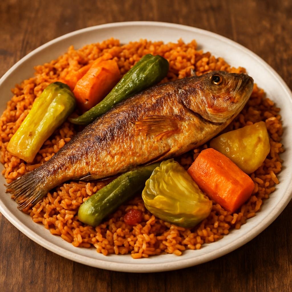 Entree: Mauritania – Northern Culinary Region – ثيبو جين ➤ Ceebu jën (Spiced tomato rice cooked with fish and vegetables) recipe
