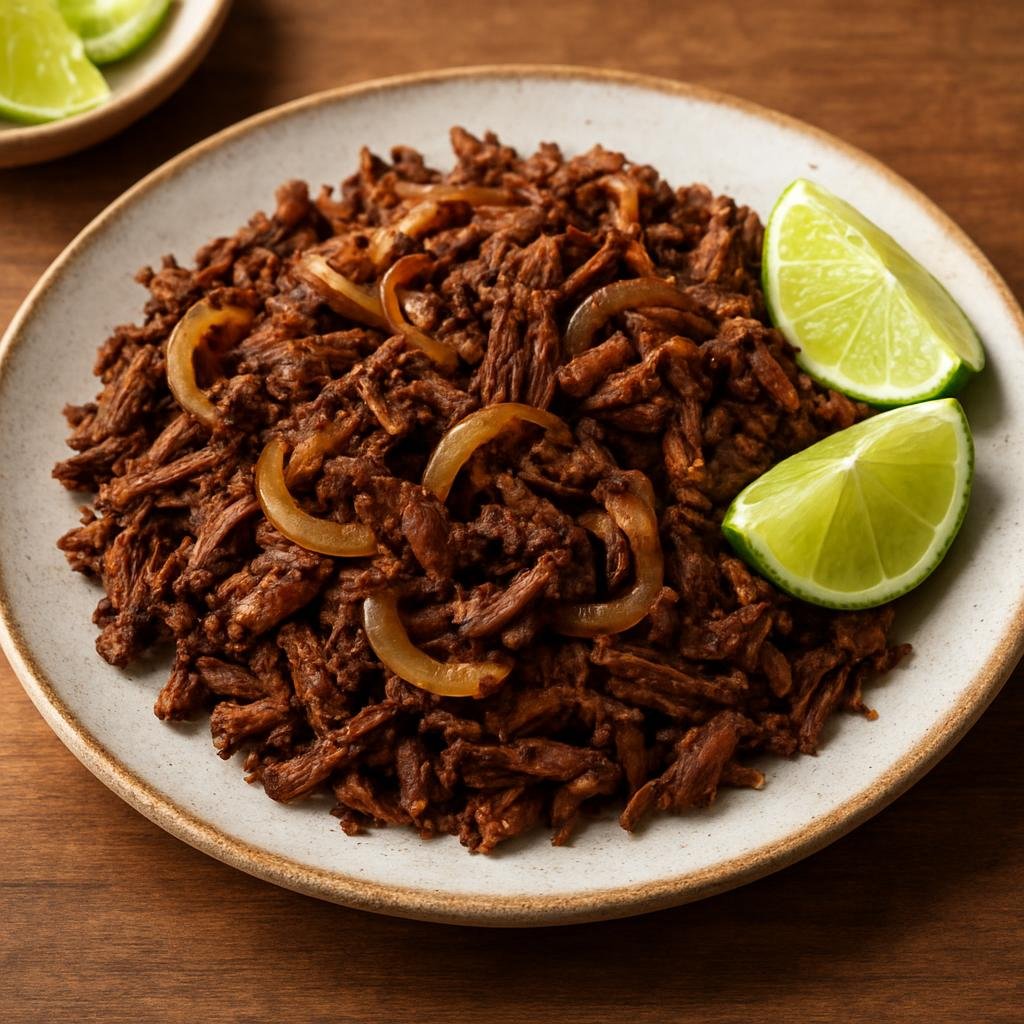 Entree: Cuba – Vaca Frita (Pan-fried shredded beef with onions and lime) recipe
