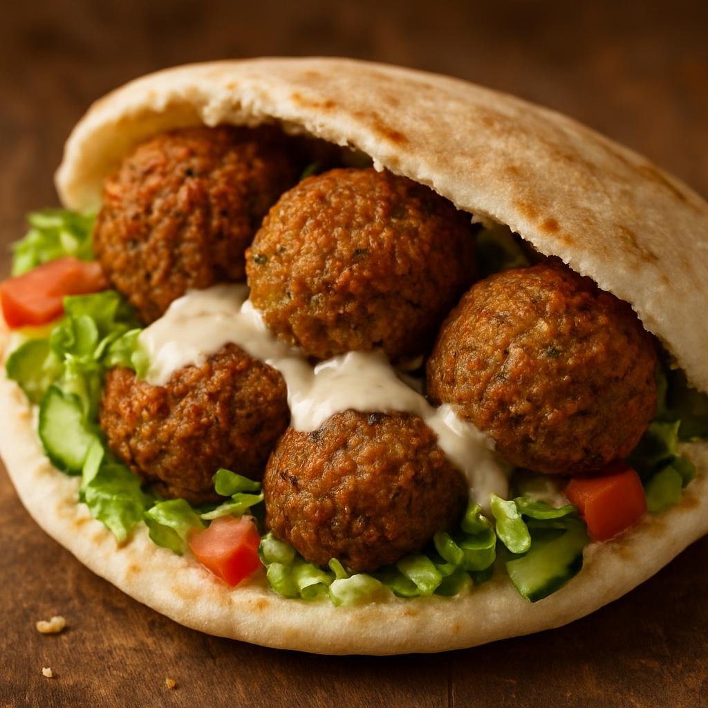 Entree: Israel – Israeli Street Food – פלאפל ➤ falafel (Deep-fried spiced chickpea fritters commonly served in pita with tahini and salads) recipe