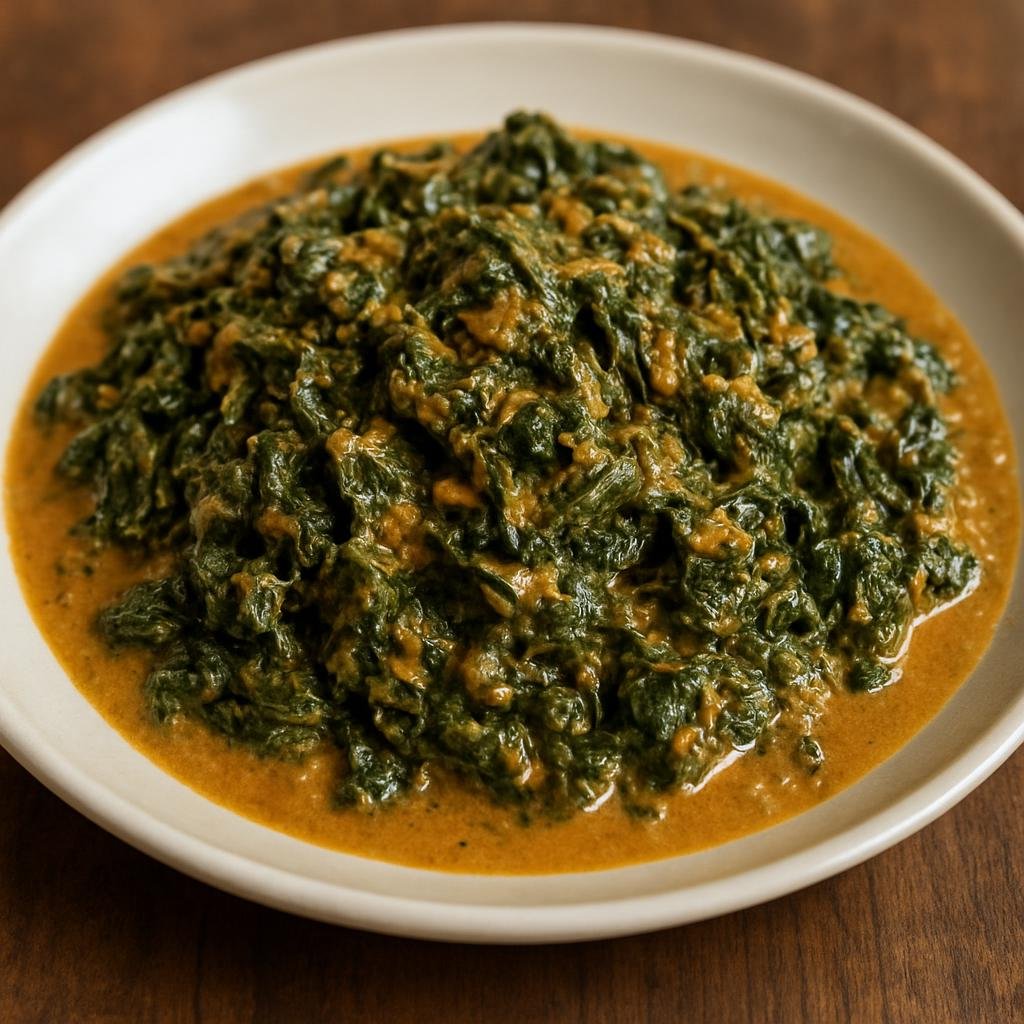 Entree: Zimbabwe – Northern Culinary Region – Muriwo Unedovi (leafy greens in peanut sauce) recipe