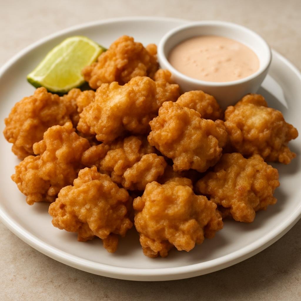 Entree: Bahamas – Central Culinary Region – Cracked Conch (Thinly pounded conch meat that is battered and fried until crisp) recipe