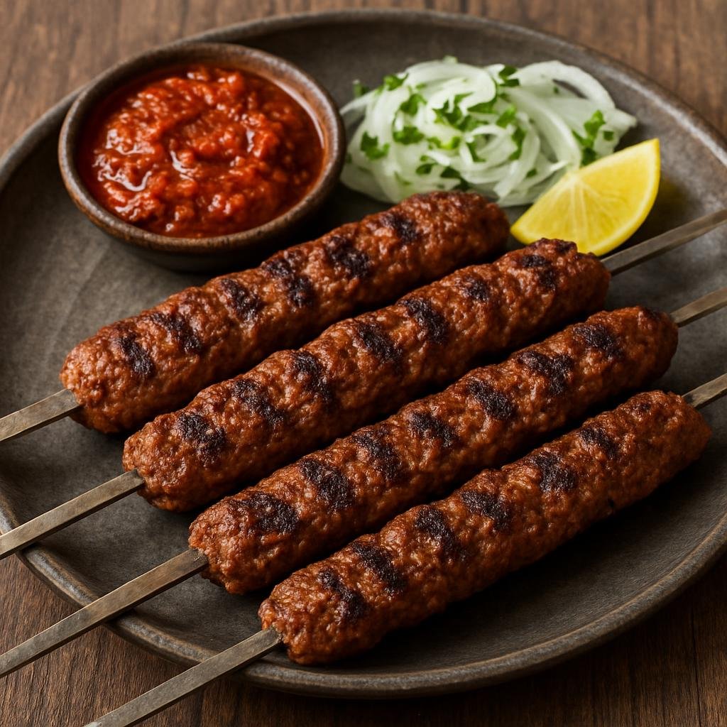 Entree: Iran – Baluchi Iran – خدی کباب ➤ Khaddi Kabab (Baluchi-style skewered minced lamb grilled over open flame) recipe