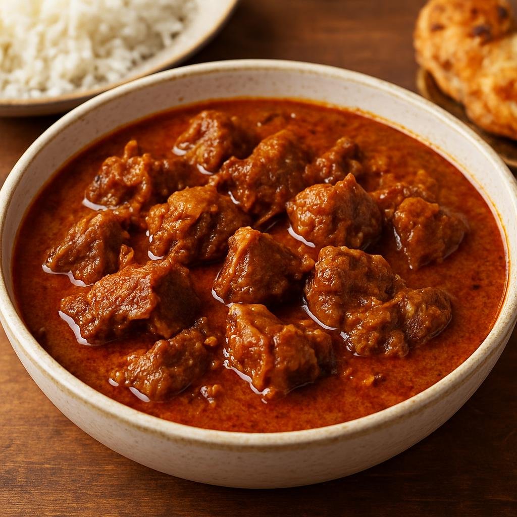 Entree: Sri Lanka – Jaffna Tamil Cuisine – Jaffna Mutton Curry (Spicy Jaffna-style slow-cooked mutton stew with roasted island spices and coconut milk) recipe