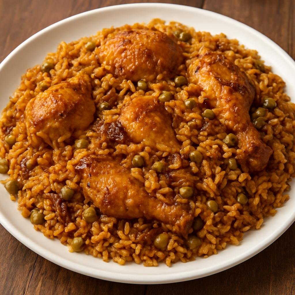 Entree: Dominica – National Cuisine – Pelau (One-pot caramelized rice with chicken, pigeon peas, and coconut milk) recipe