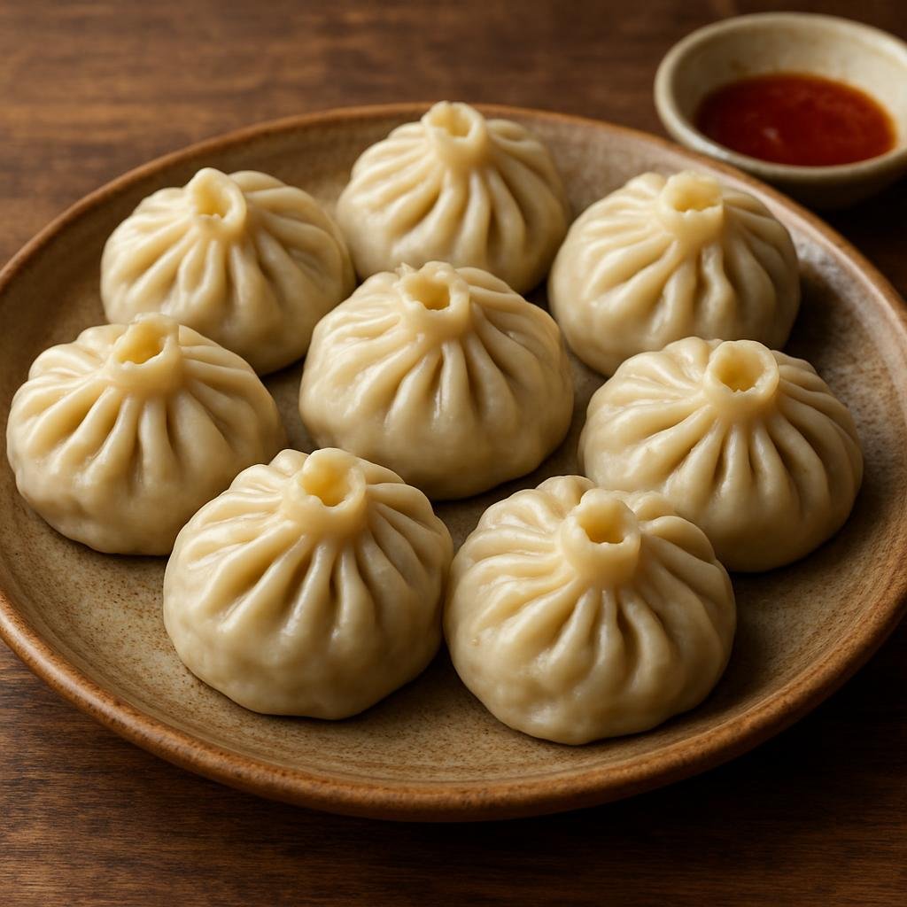 Entree: Mongolia – Southern Culinary Region – Бууз ➤ Buuz (Steamed Mongolian meat-filled dumplings traditionally served hot) recipe