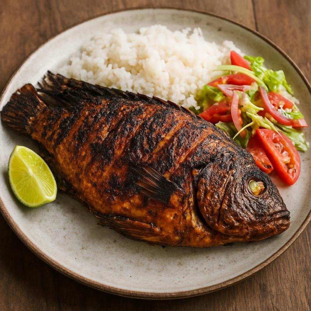 Entree: Mozambique – Northern Culinary Region – Chambo na Brasa (Grilled whole piri-piri tilapia) recipe