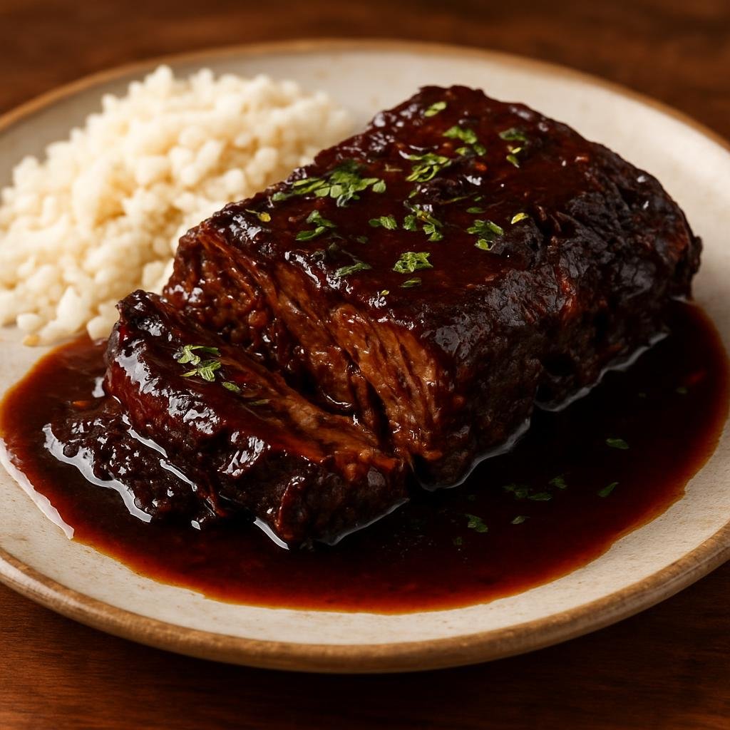 Entree: Venezuela – Northern Culinary Region – Asado Negro (Slow-braised beef roast glazed in a dark caramelized sweet-savory sauce) recipe