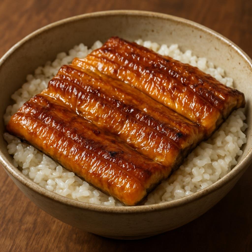 Entree: Japan – Chugoku – あなごめし ➤ Anago-meshi (Grilled and sweet-simmered conger eel glazed and served over steamed rice) recipe