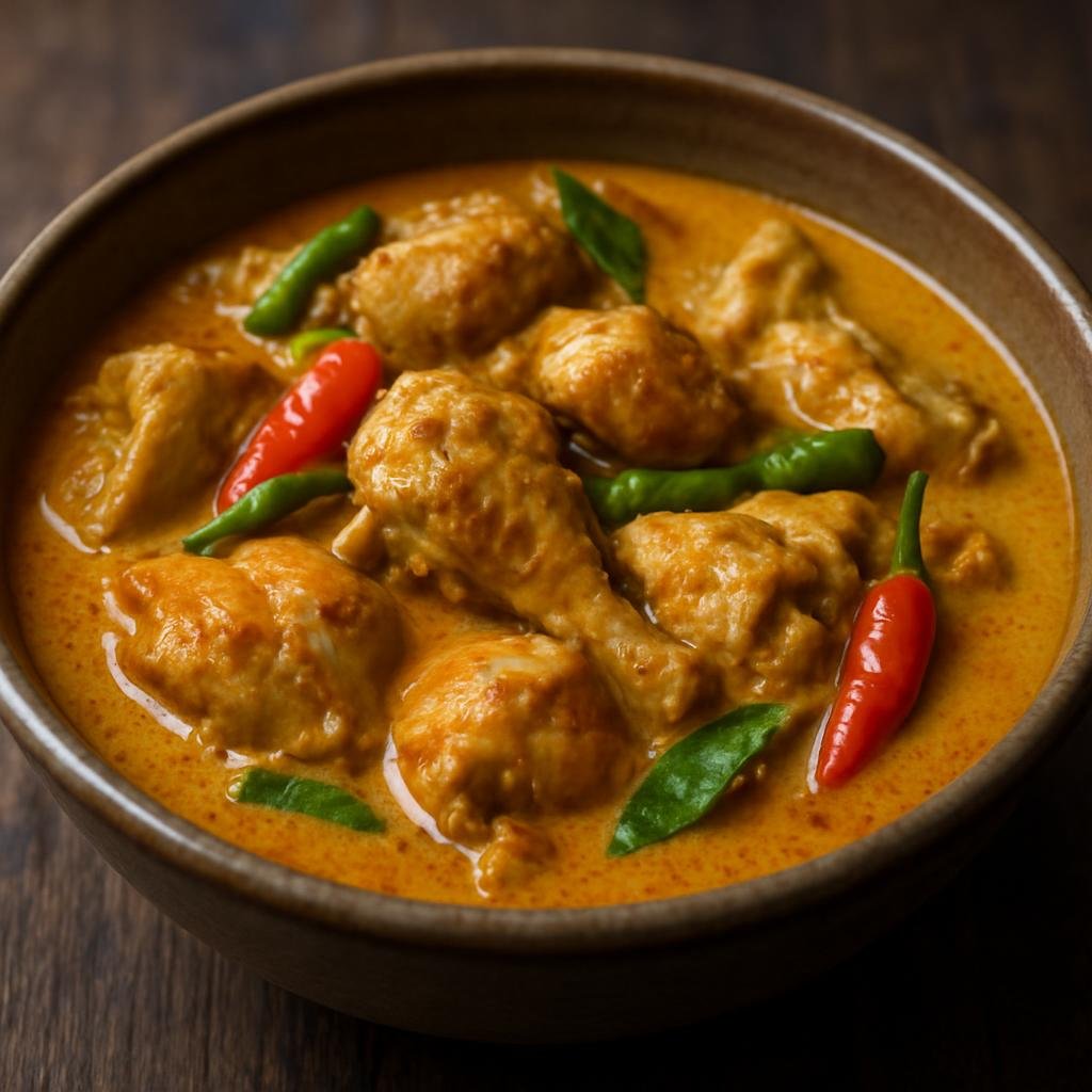 Entree: Micronesia – Northern Culinary Region – Kadon Pika (Spicy coconut milk stew with chicken and island hot peppers) recipe