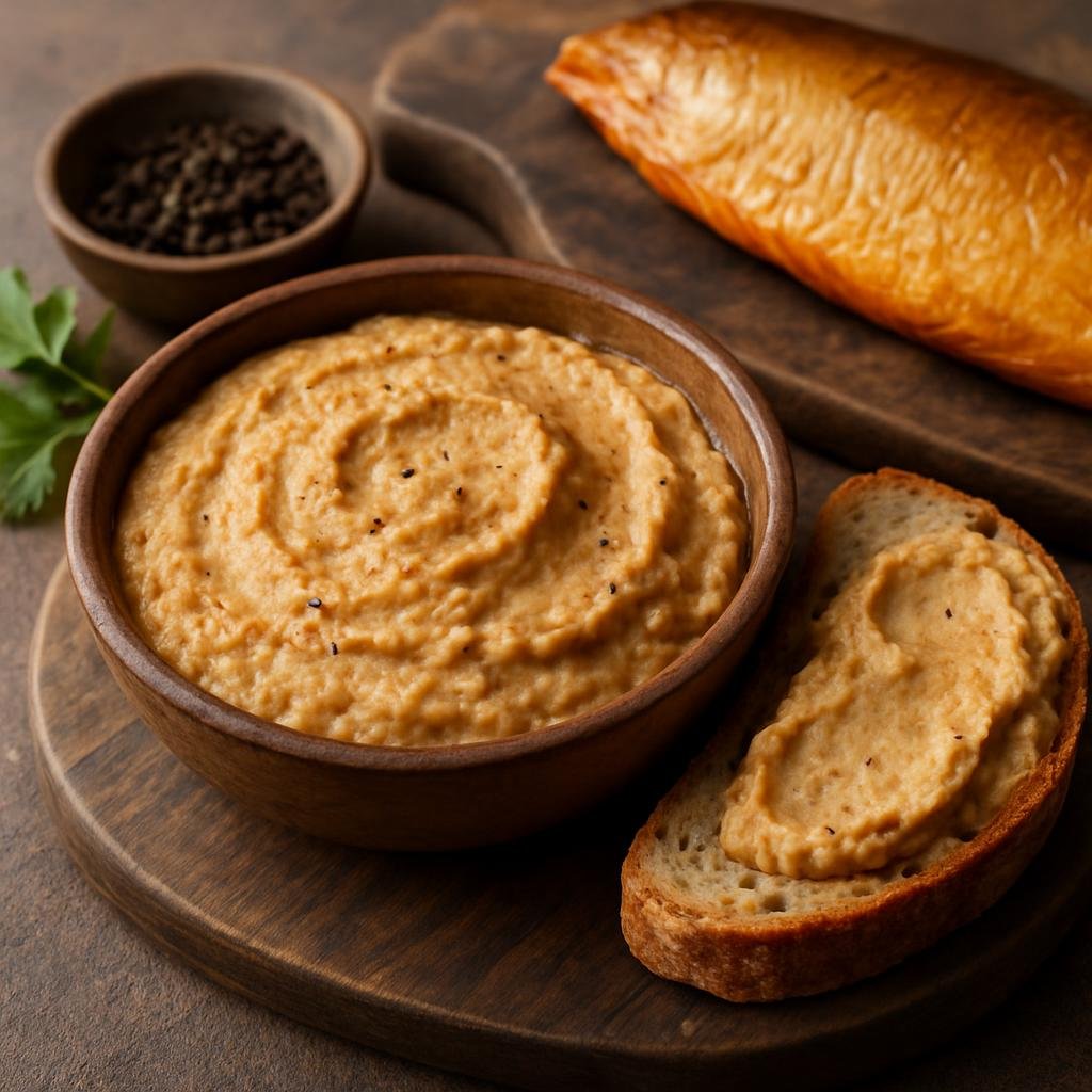 Entree: Antarctica – National Cuisine – Emperor Penguin Pâté (Rich savory pâté-style spread traditionally named for the emperor penguin, rendered here as a conservation-friendly smoked-fish pâté) recipe