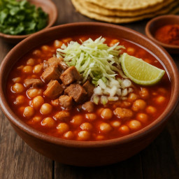 Entree: Mexico – Jalisco – Pozole rojo (Red pozole) recipe