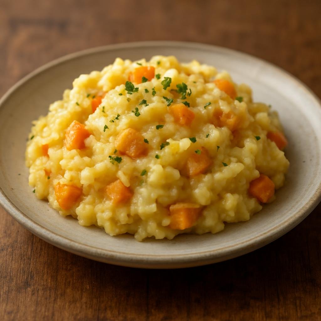 Entree: Belgium – Brussels – Stoemp (Creamy mashed potatoes blended with sautéed root vegetables and aromatics) recipe