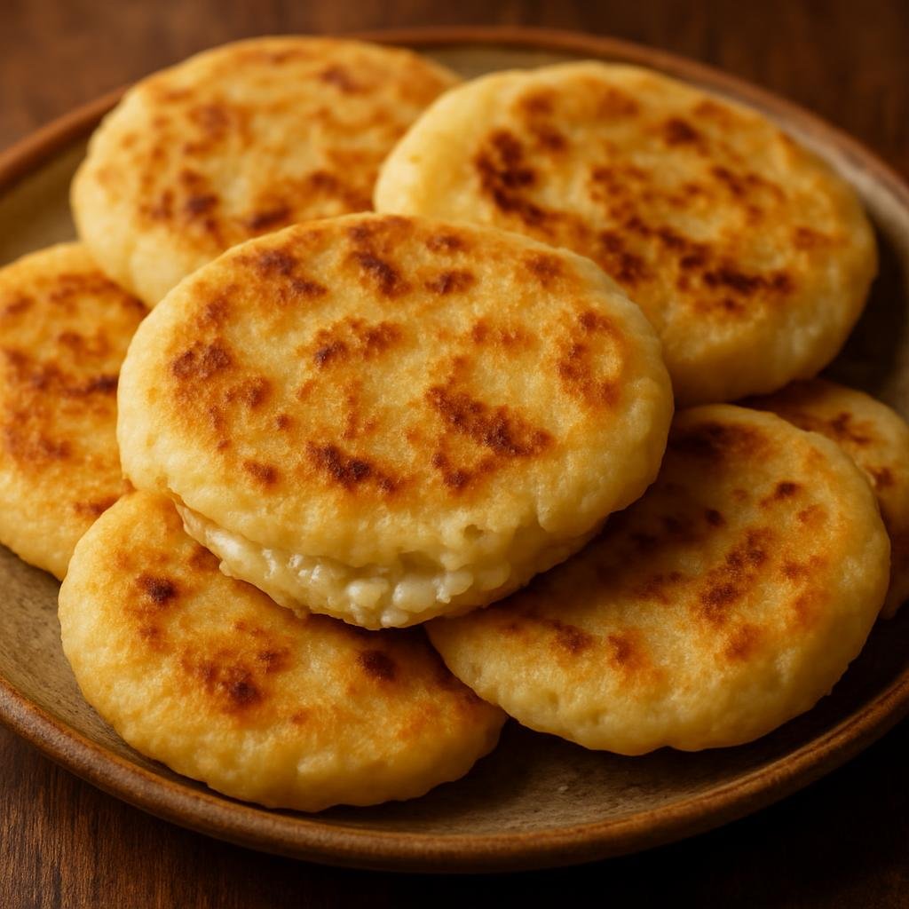 Entree: El Salvador – National Cuisine – Riguas (Pan-griddled fresh corn pancakes mixed with cheese, typical Salvadoran corn fare) recipe