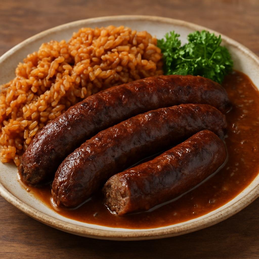 Entree: Martinique – Northern Culinary Region – Boudin Créole (Creole seasoned pork sausage made with pork, rice, liver and island spices) recipe