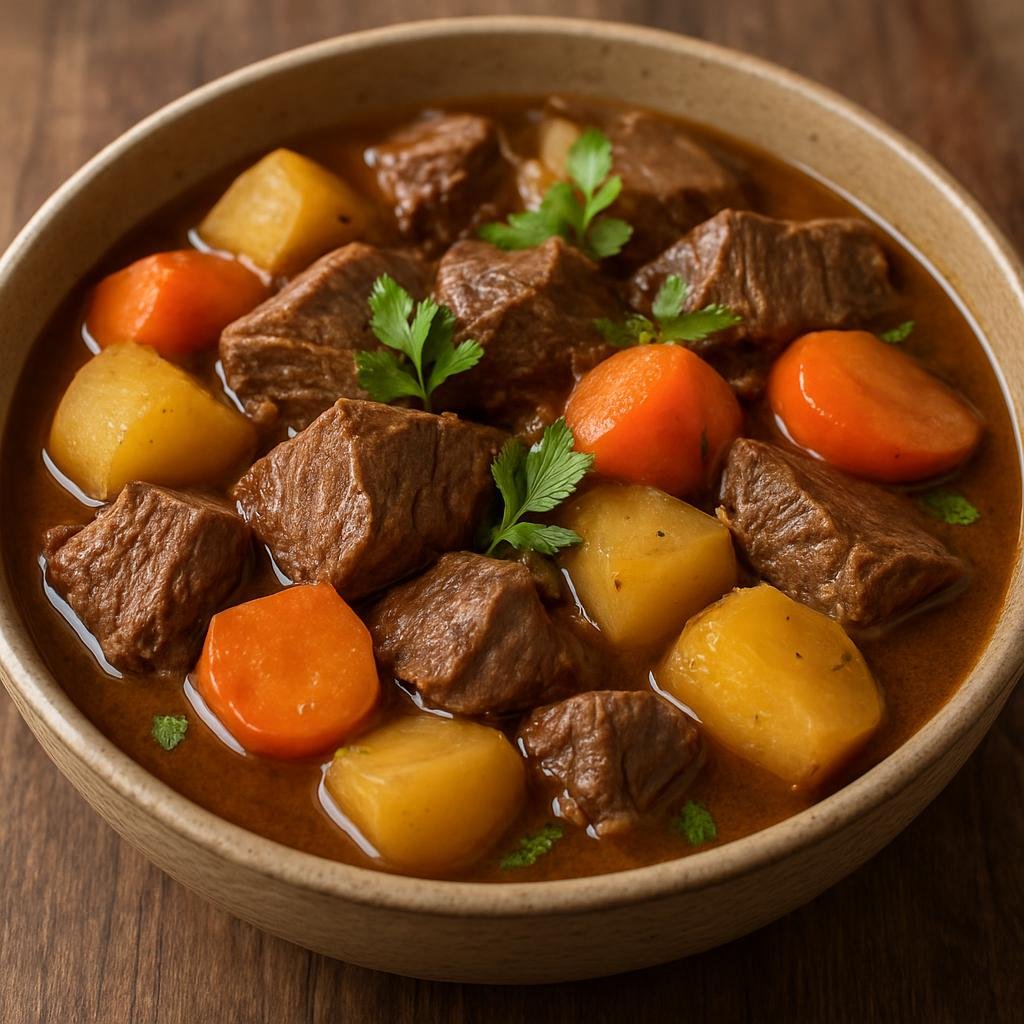 Entree: Finland – Karelia – Karjalanpaisti (Hearty Karelian slow-braised meat stew with root vegetables) recipe