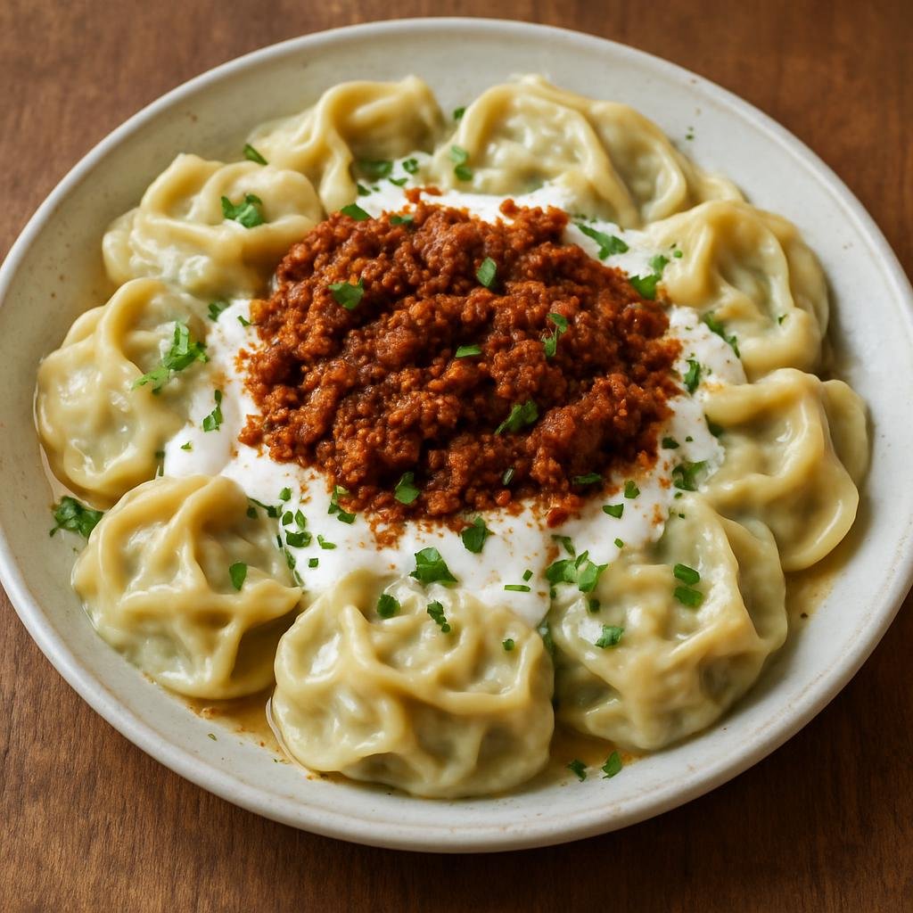 Entree: Afghanistan – Herat & Western Afghanistan – آشک ➤ Aushak (Afghan leek-filled dumplings served with a garlicky yogurt and spiced meat sauce) recipe