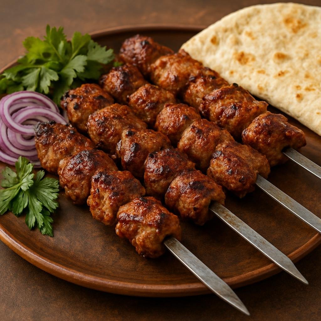 Entree: Turkmenistan – Southern Culinary Region – Shashlik (Charcoal-grilled marinated skewered lamb kebabs) recipe