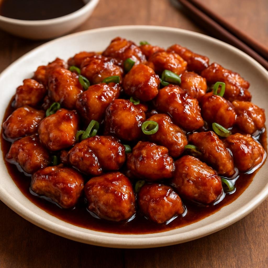 Entree: Malaysia – Malaysian Chinese – Marmite Chicken (Stir-fried chicken glazed in a savory-sweet Marmite and soy sauce mixture, Malaysian Chinese style) recipe
