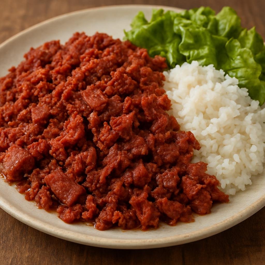 Entree: American Samoa – Northern Culinary Region – Pisupo (Canned corned beef commonly fried or stewed and served as a primary protein in Samoan meals) recipe